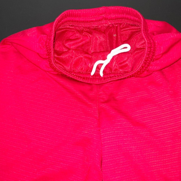 Academy Youth Red Active Shorts Drawstring Waist Polyester L (14/16) - Picture 3 of 5